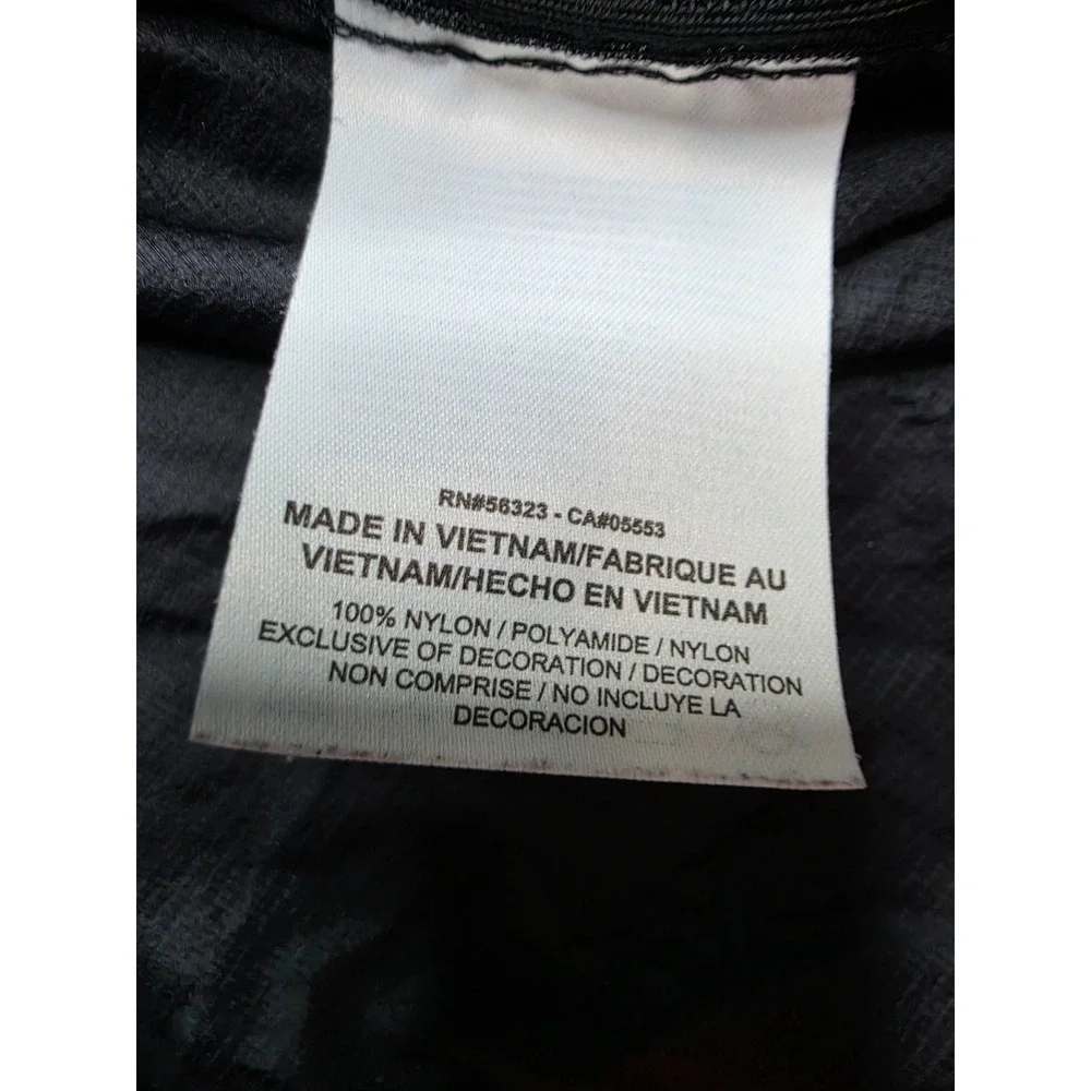 Nike Running Jacket Men's Medium Black Nylon Ripstop Hooded Full Zip Athletic
